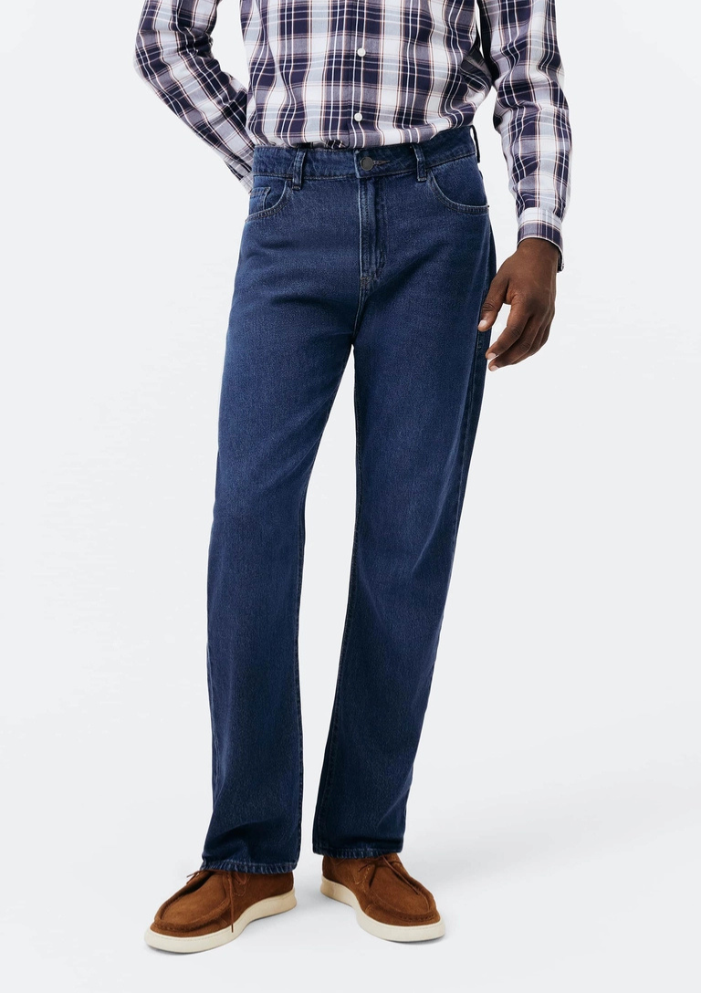 Calça Jeans Básica Masculina Reta