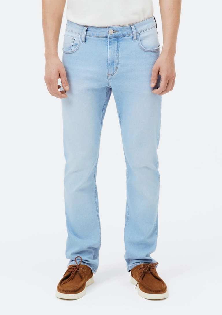 Calça Jeans Básica Masculina Reta Tradicional