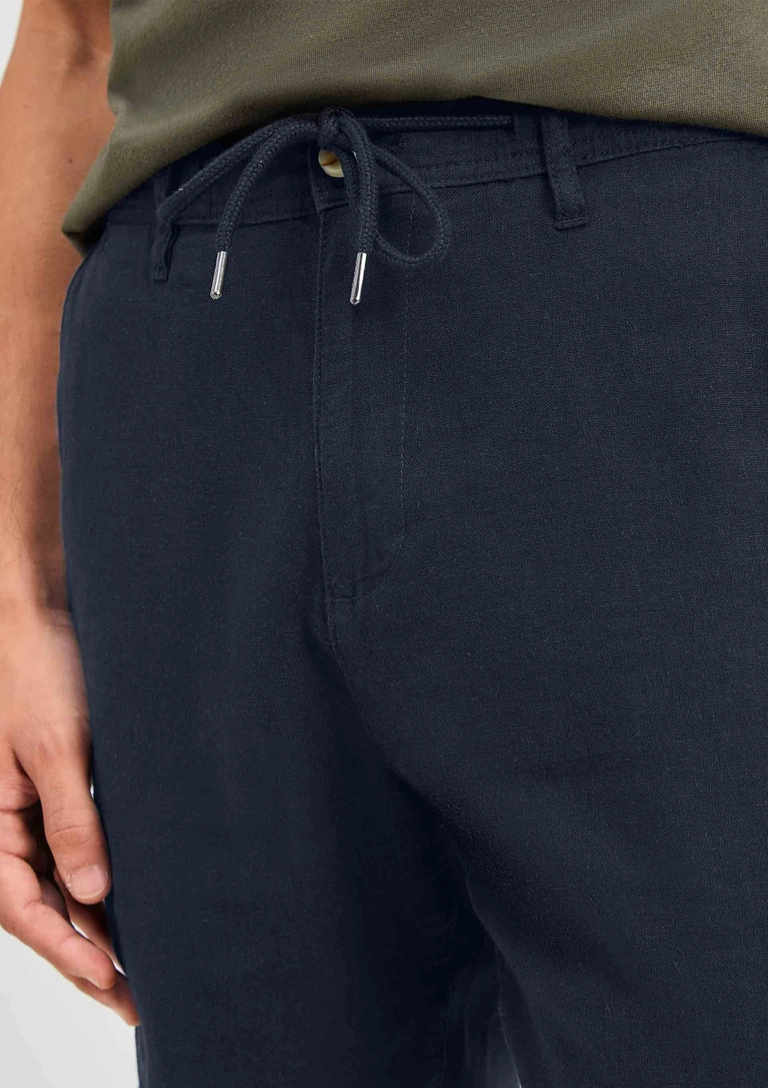 Bermuda Básica Masculina Chino Em Linho