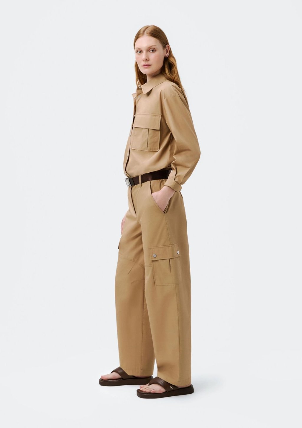 Calça Feminina em algodão empapelado
