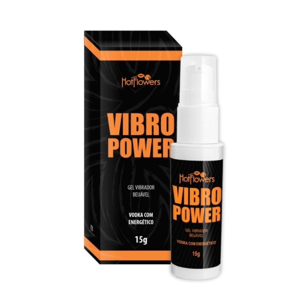 VIBRO POWER - GEL VIBRADOR BEIJÁVEL VODKA COM ENERGÉTICO 15G - HC776   