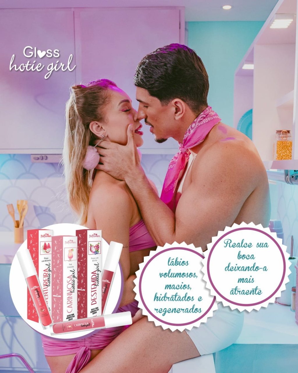 Gloss Hottie Girl 4ml - Gloss para aumento dos lábios
