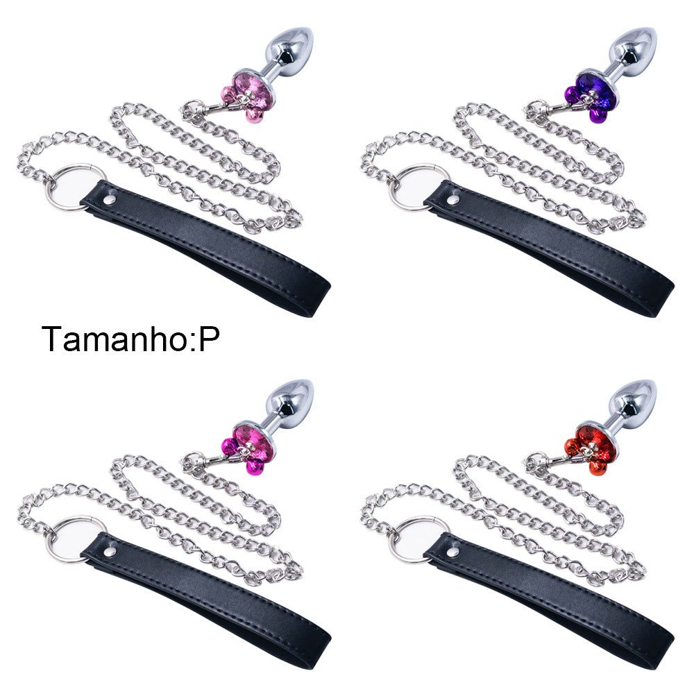 PL014 - PLUG DE AÇO COM SINO E GUIA CORRENTE