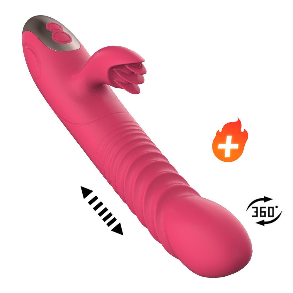 VIBRADOR ROTATIVO VAI E VEM PARA PONTO G E CLITÓRIS - PG220