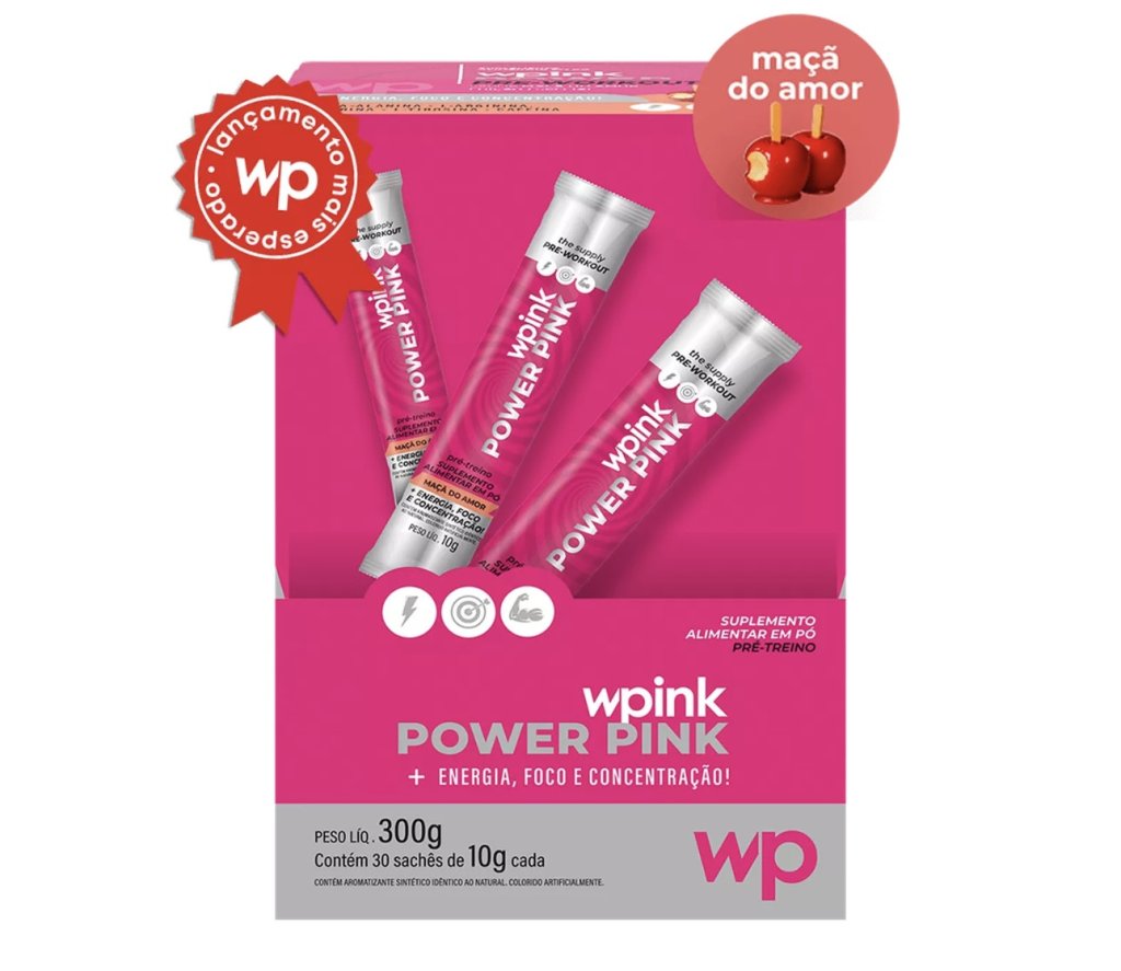 Pré-Treino Wpink Maçã do Amor em Sachê