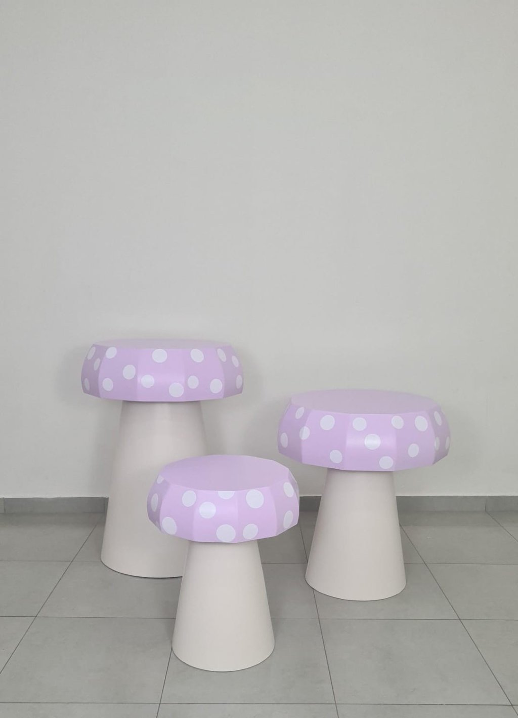 Trio de Mesa Cogumelo 