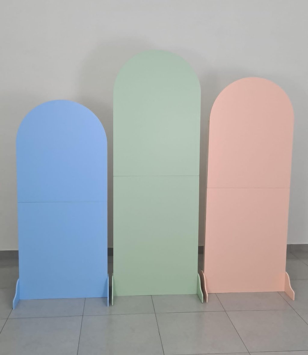 Trio de Painel Desconstruido Arredondado 