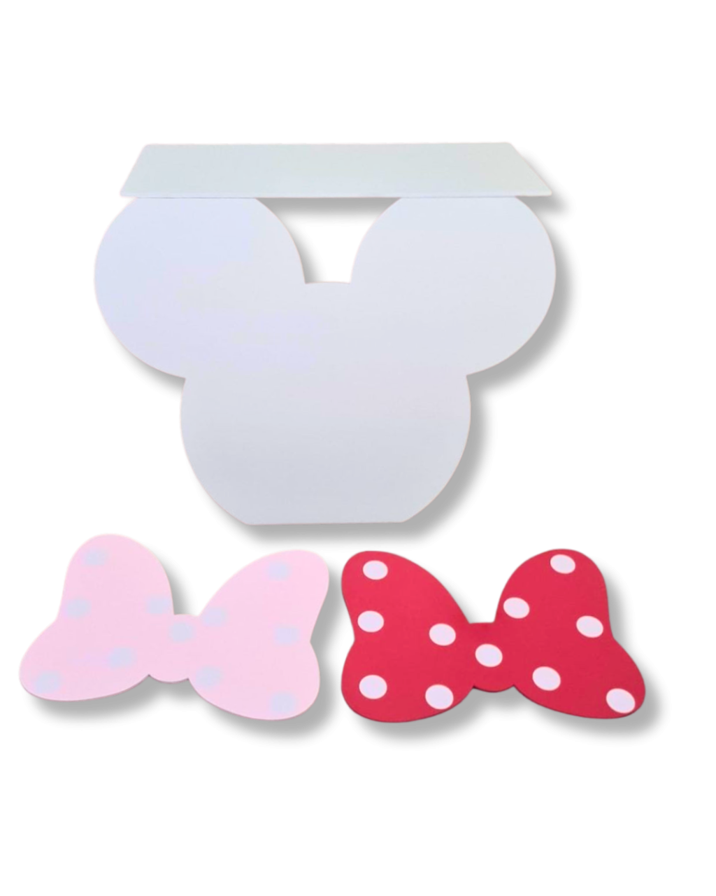 Mesa minnie/mickey desmontável