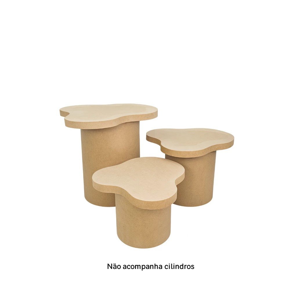 Trio de Tampos Orgânicos José cru