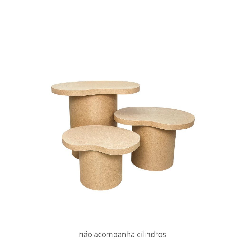 Trio de Tampos Orgânico Fit Cru