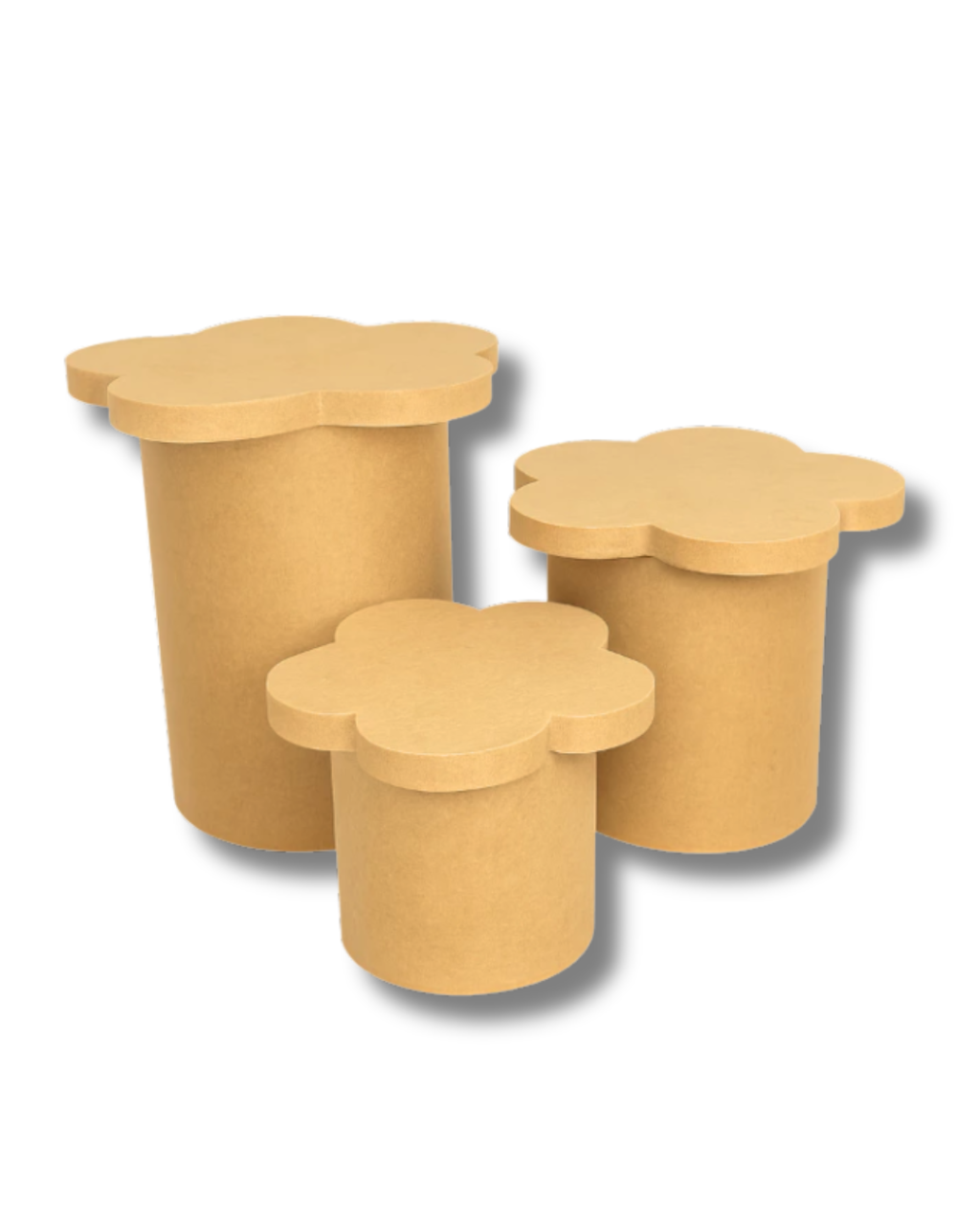 Trio de Tampo Fit Floral Cru