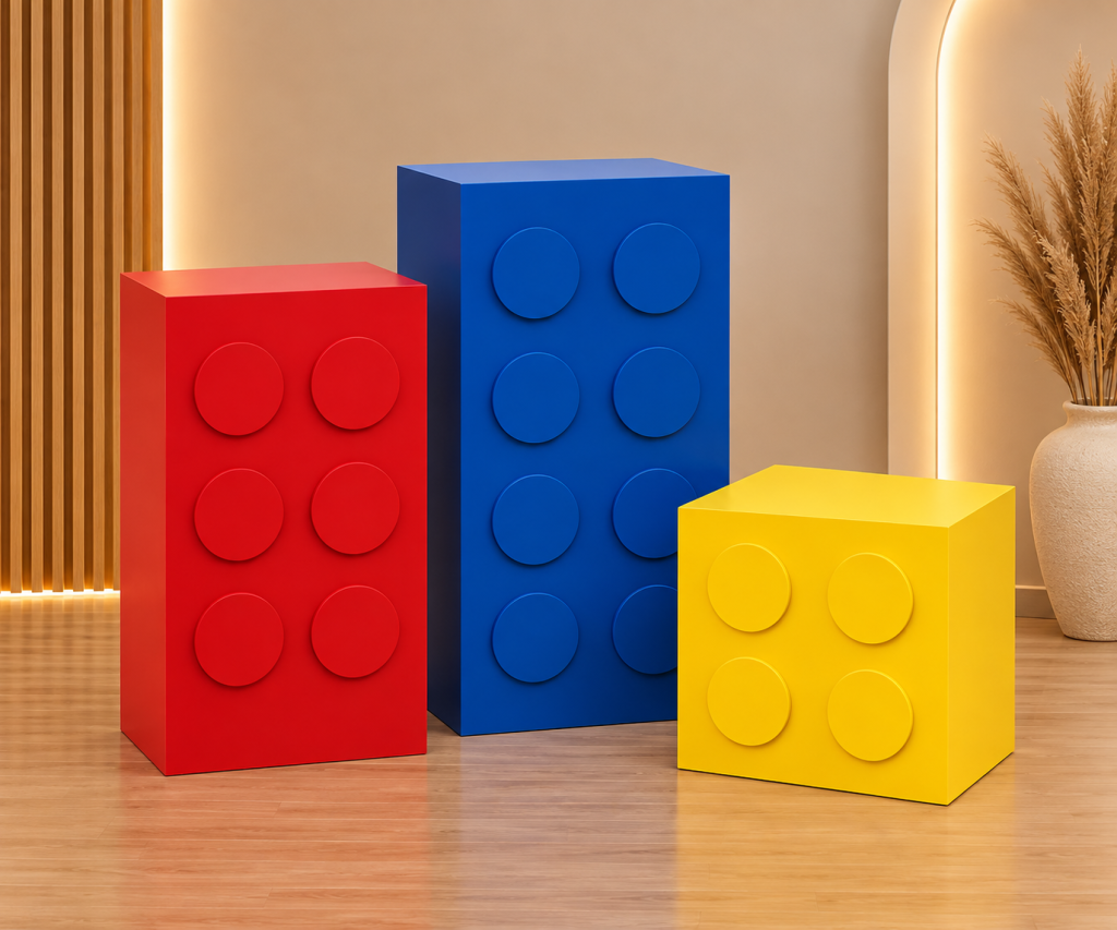 trio de cubos lego 