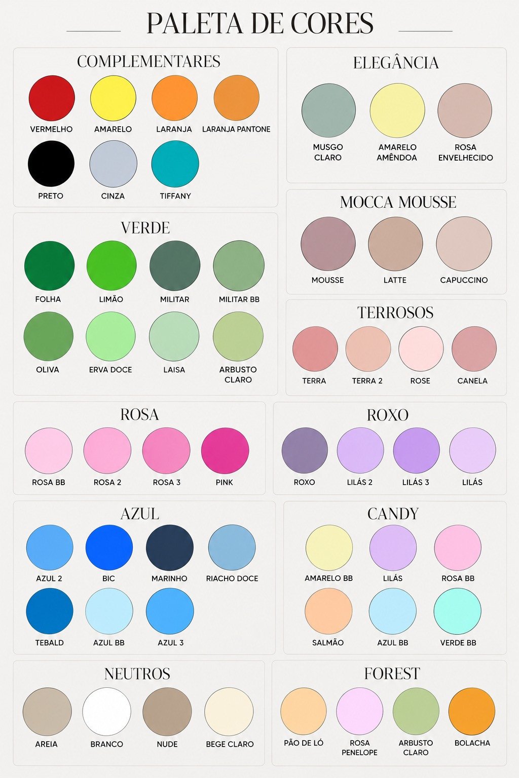 PALETA DE CORES 