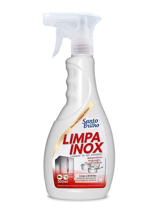 LIMPA INOX 500ML - SANTO BRILHO  COD 594