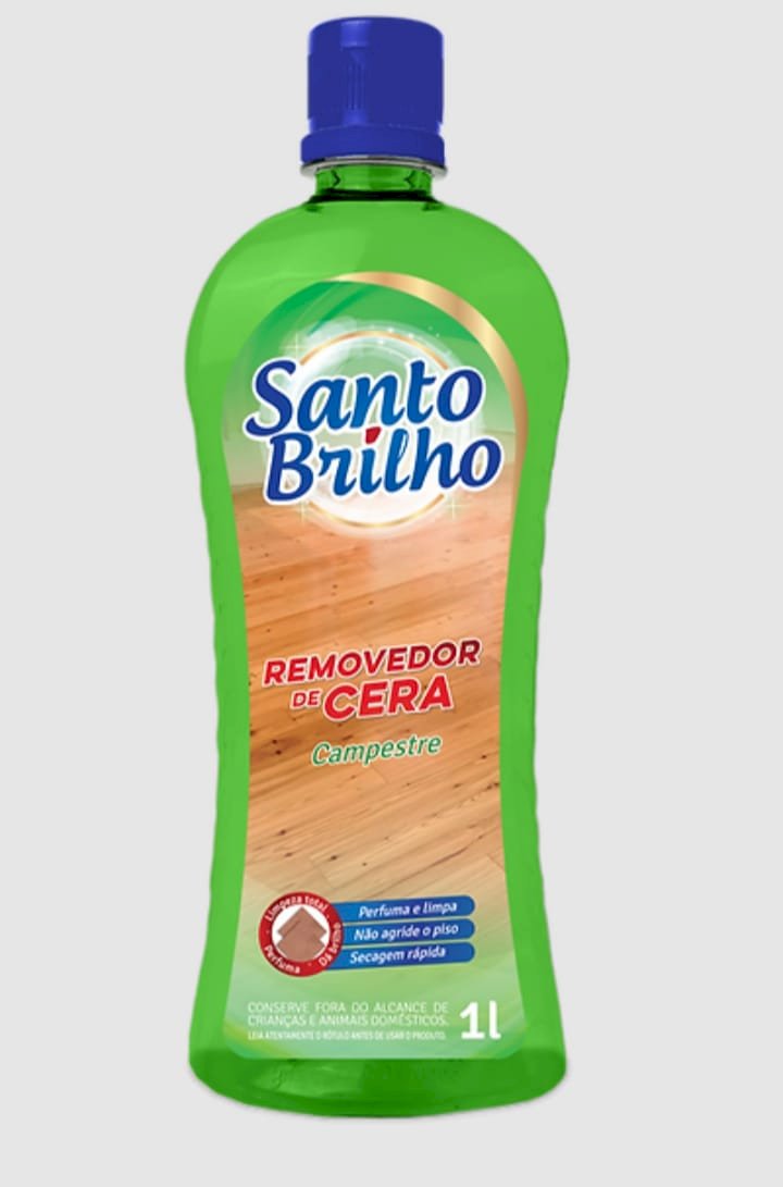 REMOVEDOR DE CERA 1LITRO CAMPESTRE - SANTO  BRILHO COD 641