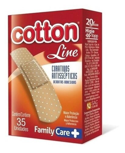 CURATIVOS ANTISSÉPTICOS - COTTON LINE  