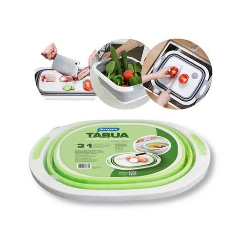 TÁBUA DOBRÁVEL MULTIUSO - 2 EM 1 BOMPACK 