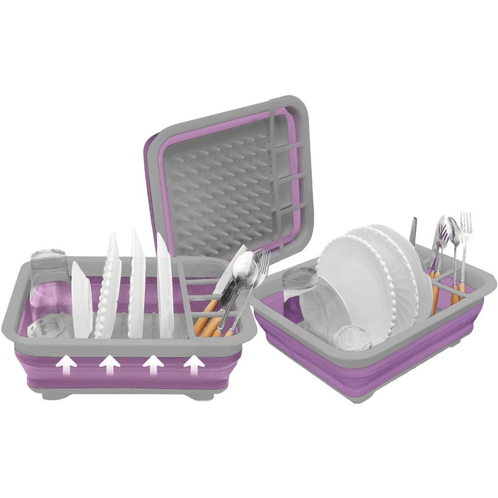 ESCORREDOR DE LOUÇA DOBRÁVEL DE SILICONE BOMPACK 