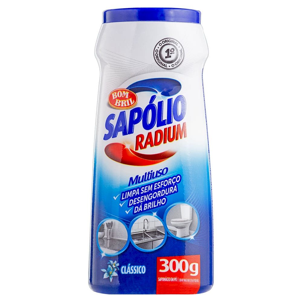 SAPÓLIO RADIUM EM PÓ CLÁSSICO 300G   COD 811