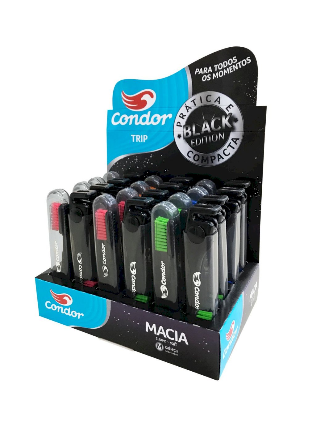 ESCOVA DE DENTE TRIP BLACK CONDOR  