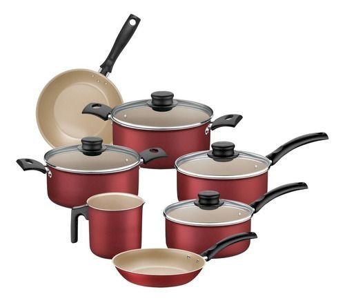 JOGO DE PANELAS TRAMONTINA STARFLON MAX 7 PEÇAS  