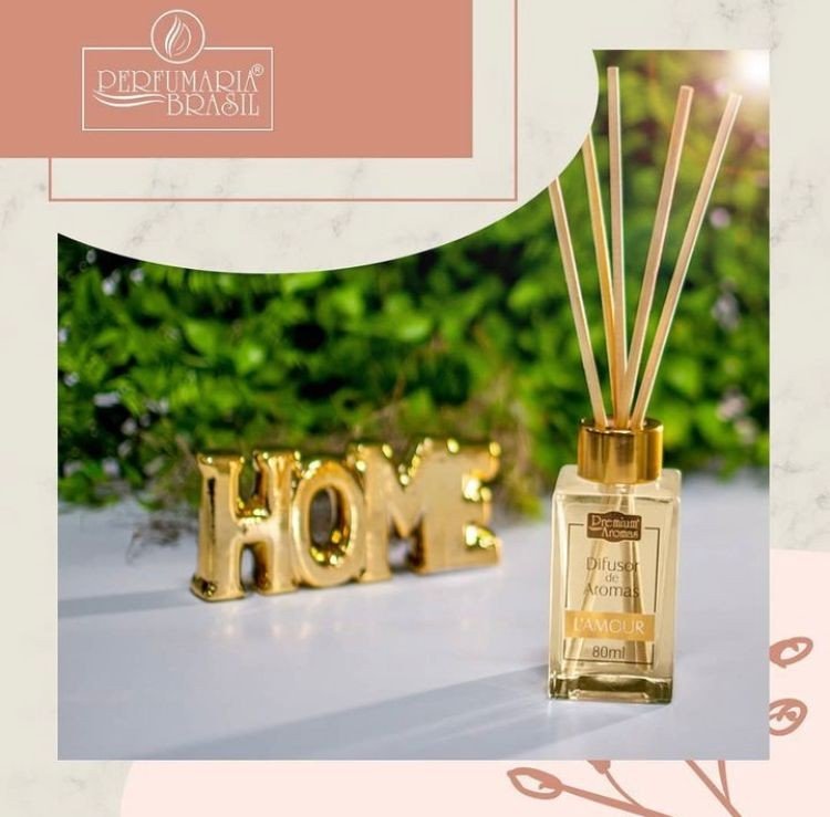 DIFUSOR DE AROMAS DE VIDRO - PERFUMARIA BRASIL - 80ML 