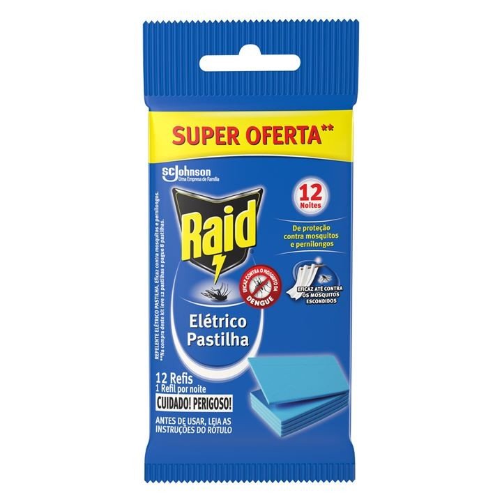 INSETICIDA RAID PASTILHA ELETRICO  COD 1203