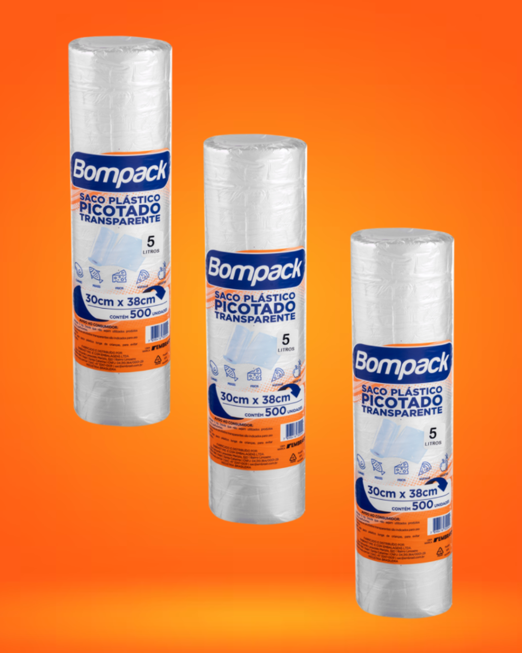 BOBINA PLÁSTICA 5KG BOMPACK   