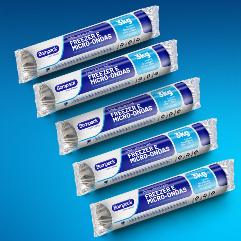 Bobina plastica bompack 3kg c/50un