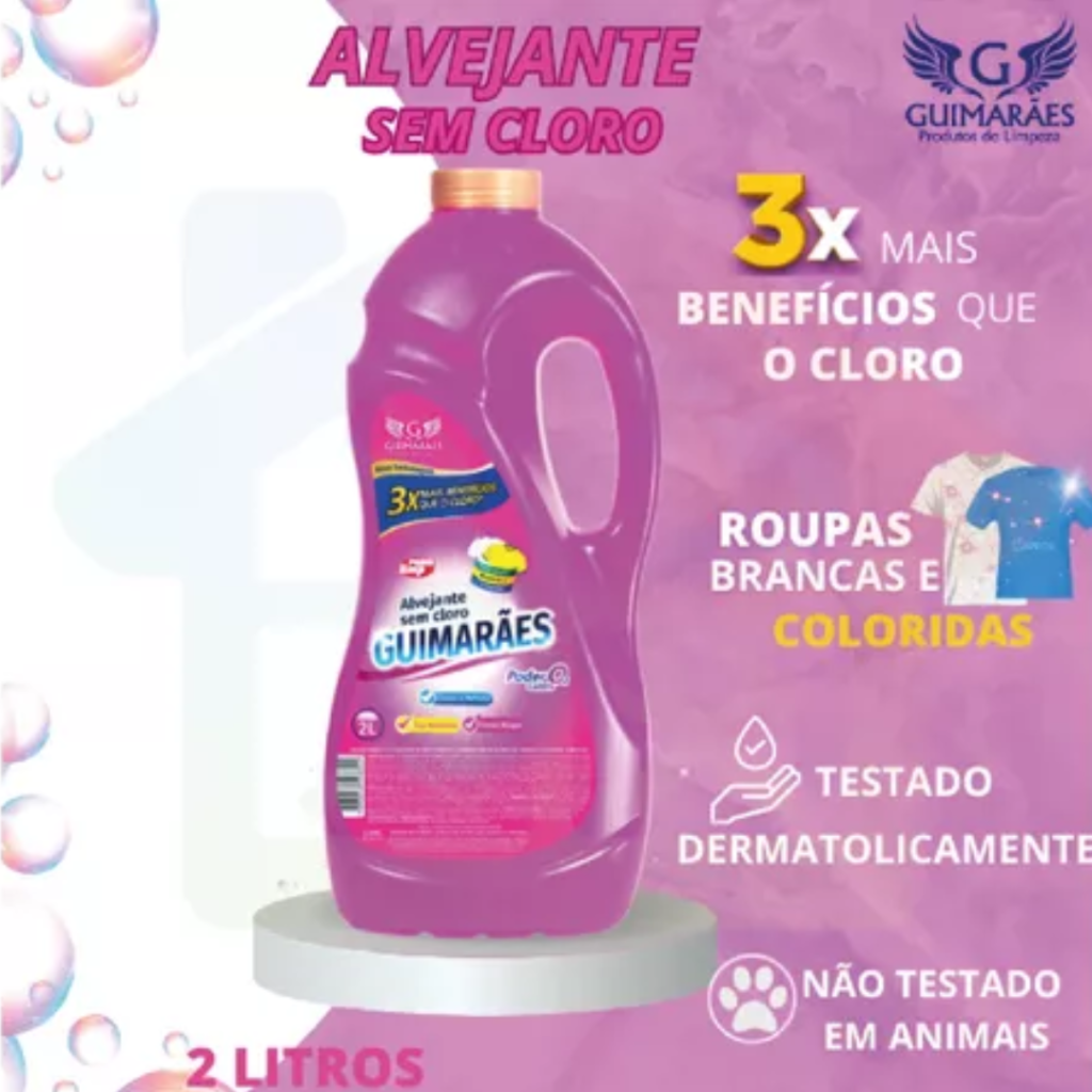 Alvejante sem cloro GUIMARAES 2LT