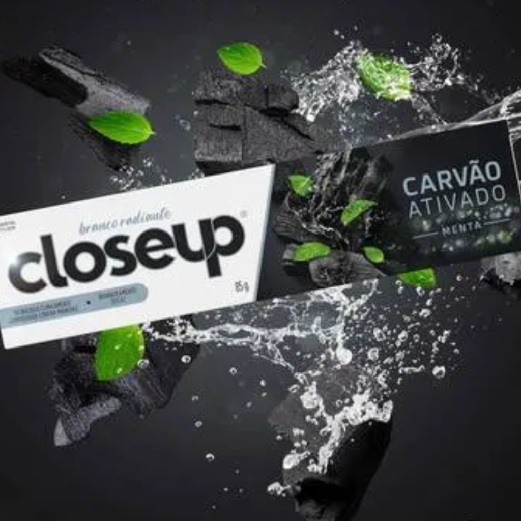 Creme dental closeup carvao ativo