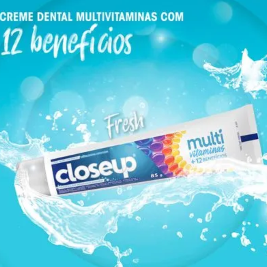 Creme dental closeup multi vitaminas