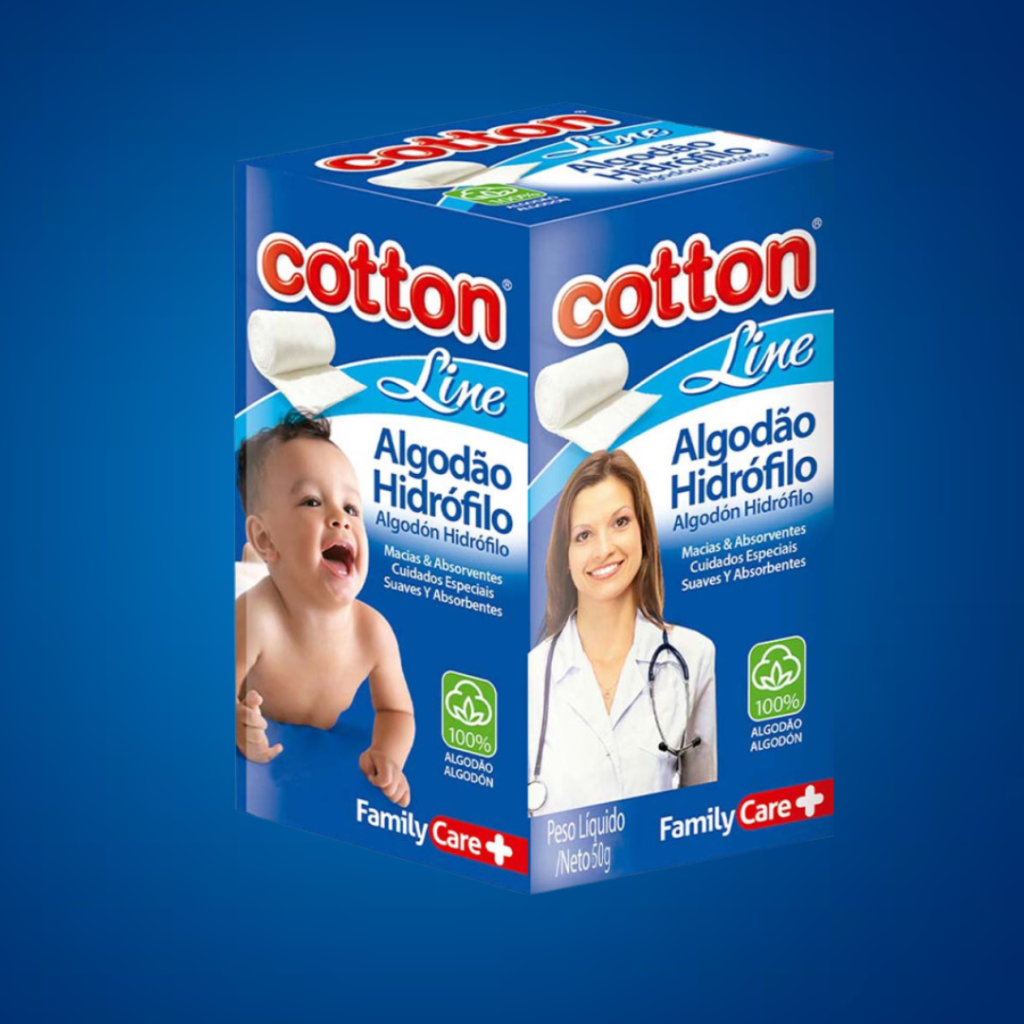 ALGODÃO HIDRÓFILO COTTON LINE 25G