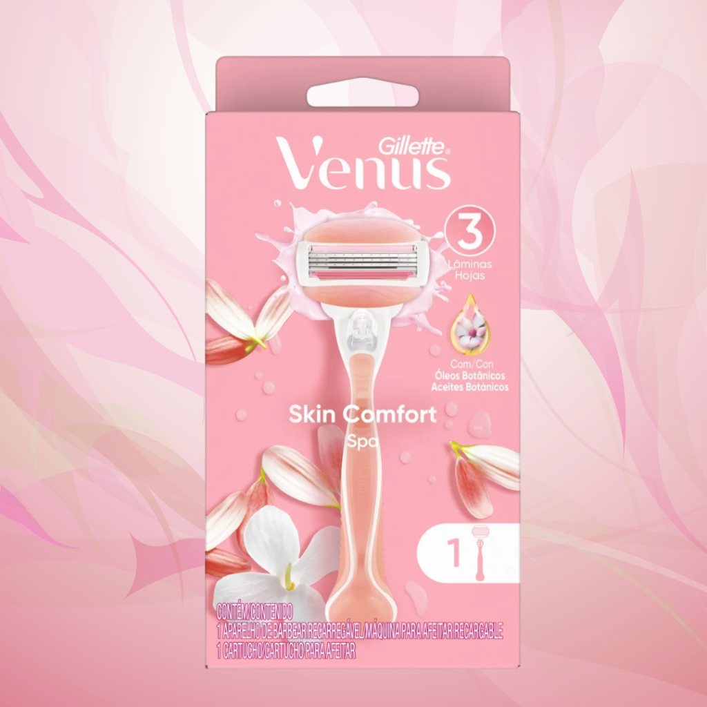 APARELHO DE BARBEAR RECARREGÁVEL - VENUS  COD 744