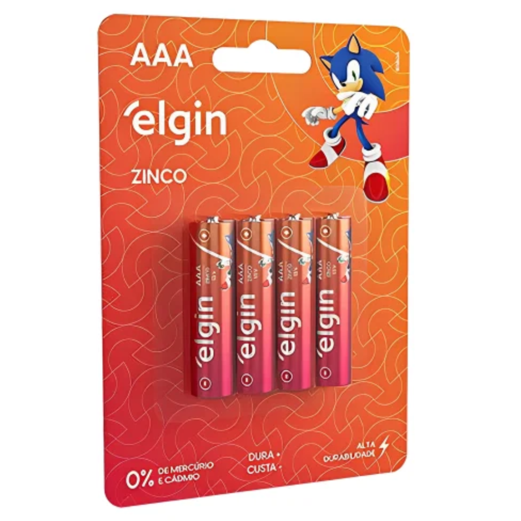 PILHA ELGIN NORMAL C/4 AA
