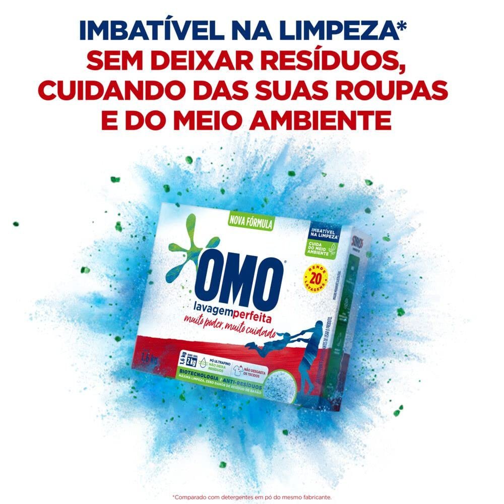 SABÃO EM PÓ OMO - LAVAGEM PERFEITA 1,6KG
