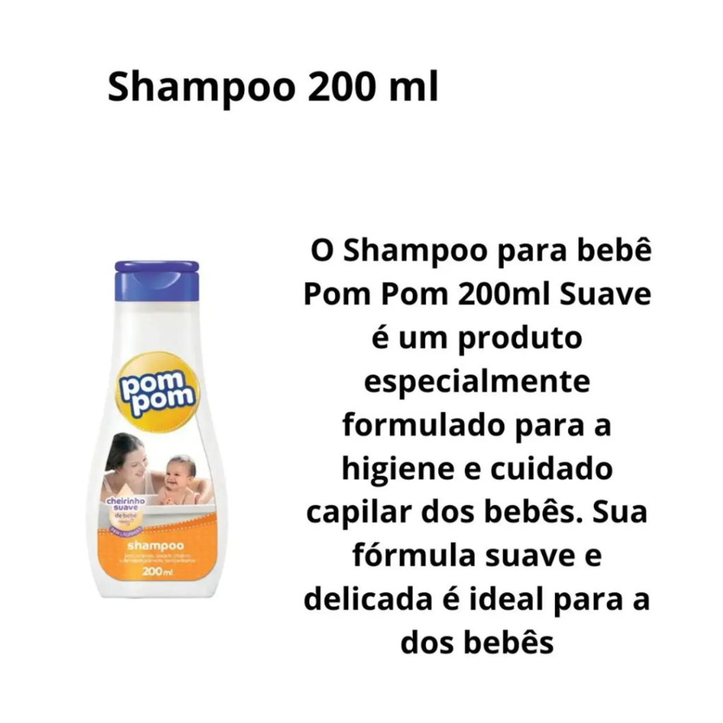 SHAMPOO POM POM 200ML SUAVE 
