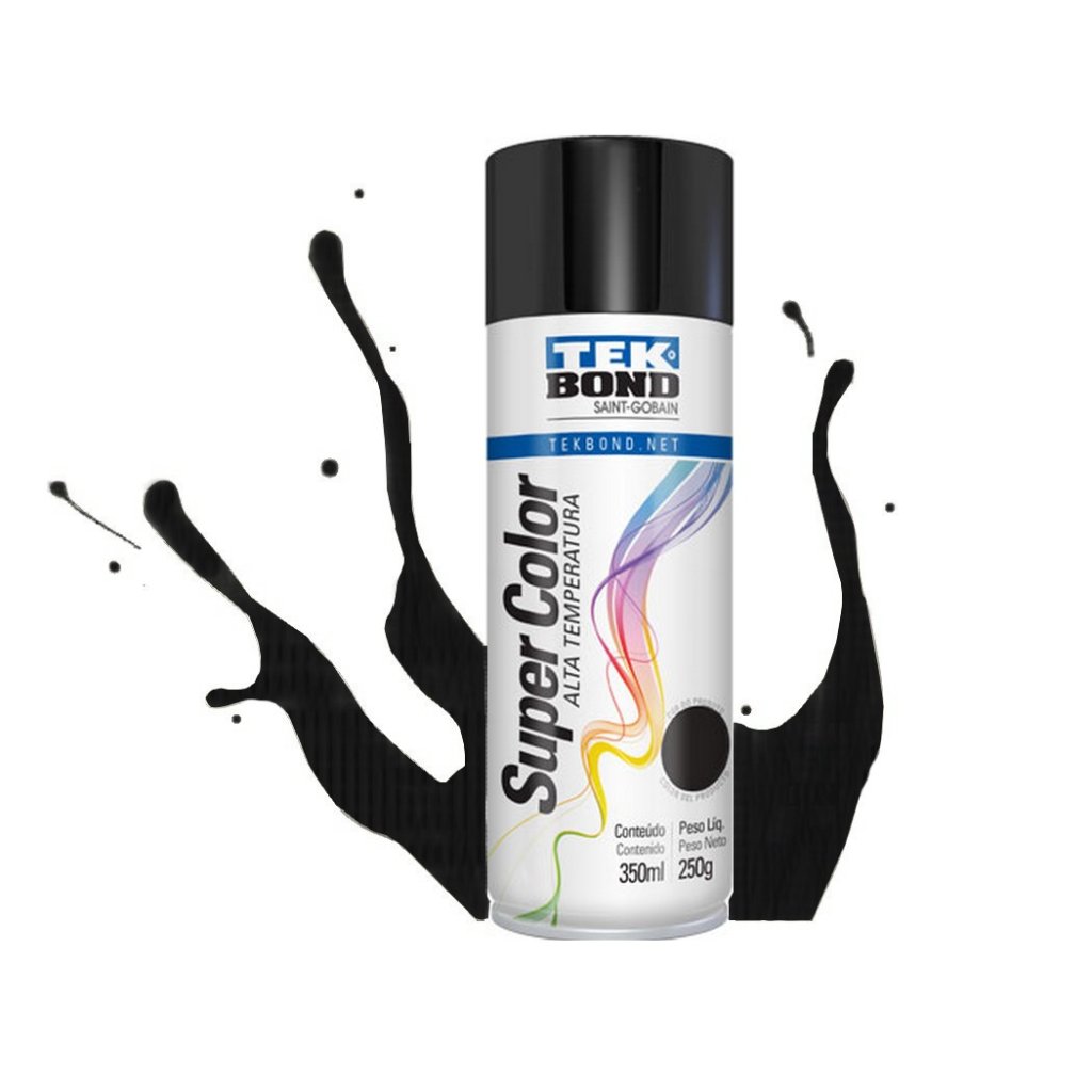 TINTA SPRAY PRETO FOSCO 350ML