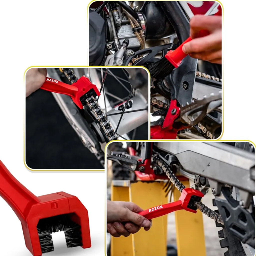 ESCOVA PARA LIMPEZA DE CORRENTE DE MOTO