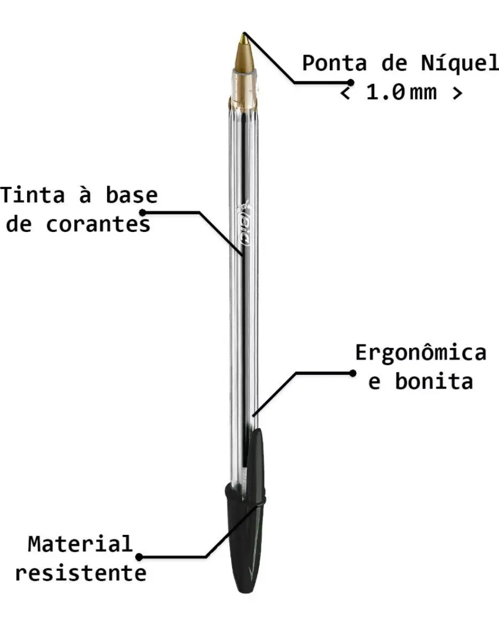 CANETA PRETA BIC
