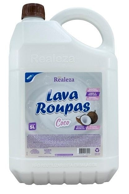SABÃO LIQUÍDO DE COCÔ REALEZA 5LITROS 