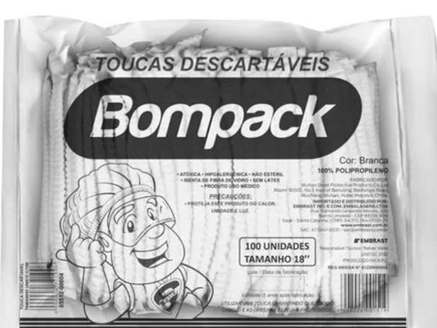 TOUCA DESCARTAVEL C/ 100 UND 