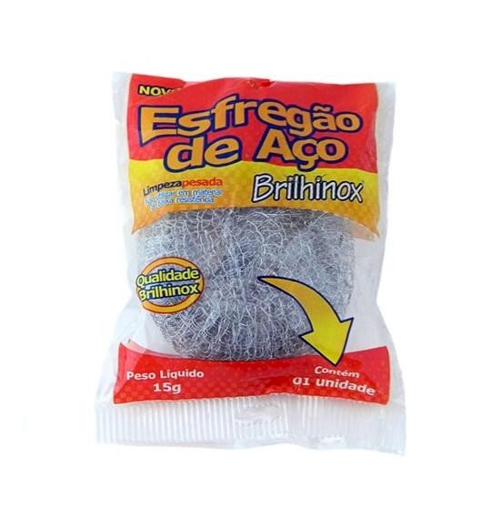 ESFREGÃO DE AÇO  COM 2UNI 