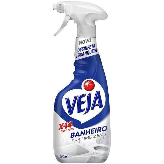 VEJA BANHEIRO X14 TIRA LIMO 2EM1 500L COM SPRAY 
