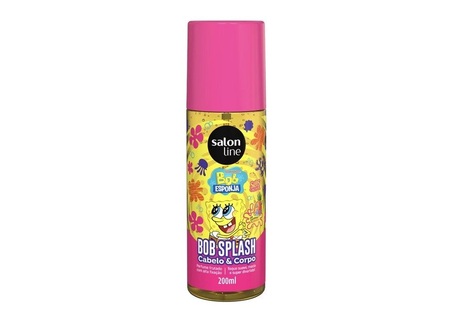 Body Splash SOS Cachos Bob Esponja Cabelo e Corpo Salon Line 200ml