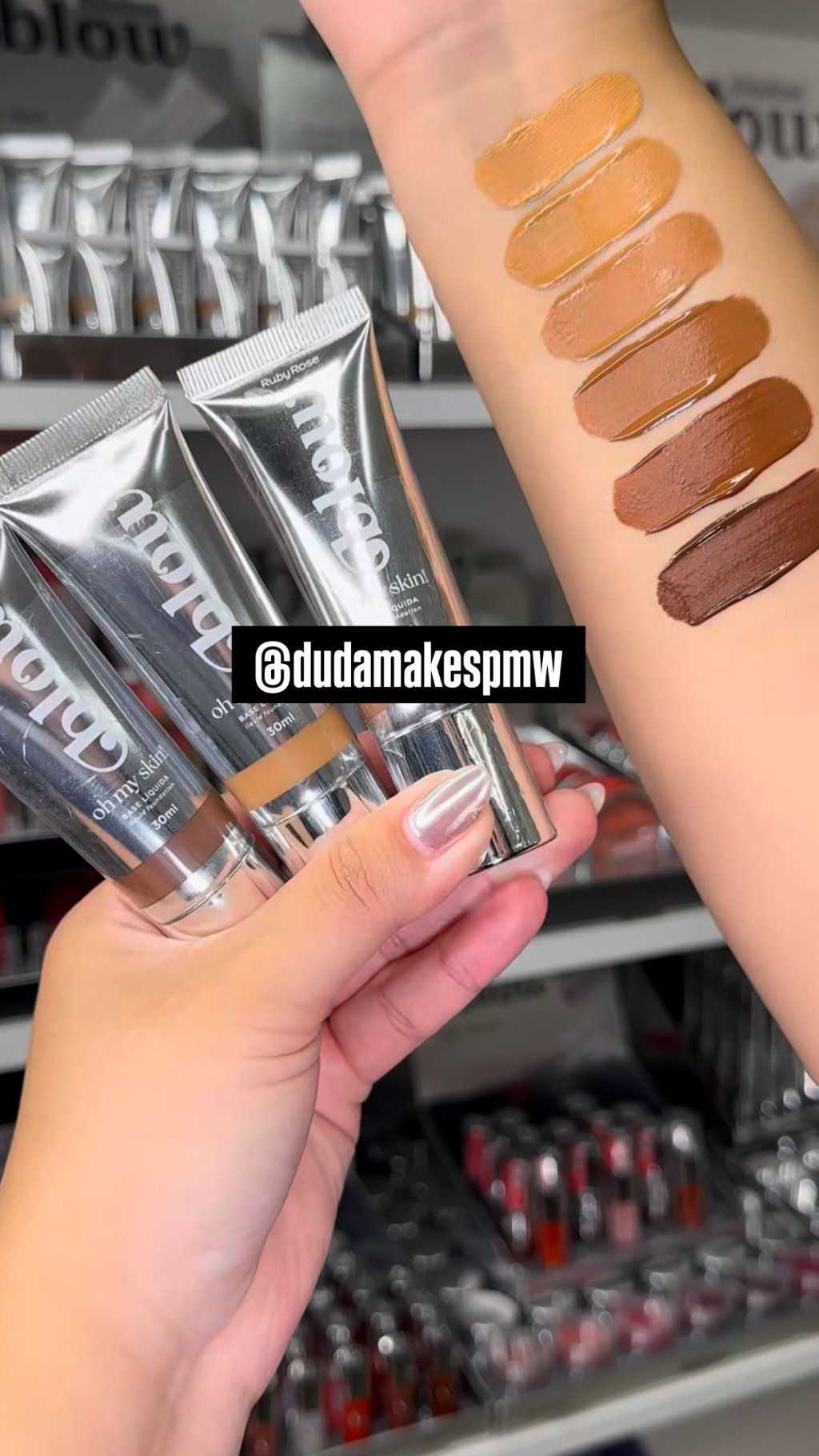Base Líquida Oh My Skin Blow Ruby Rose 