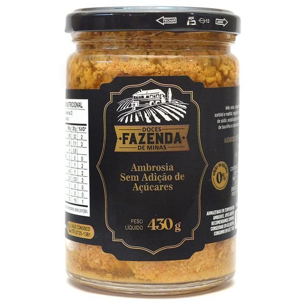 Ambrosia zero Açucar 