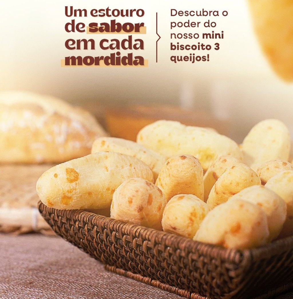 Biscoito 3 Queijos Talento Mineiro 