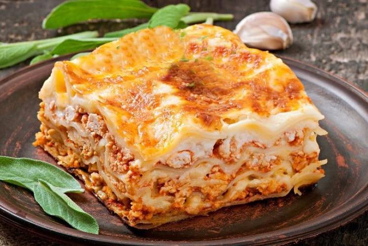 Lasanha Frango com Requeijão Artesanal