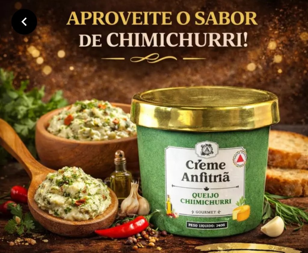 Creme de Queijo com chimichurri